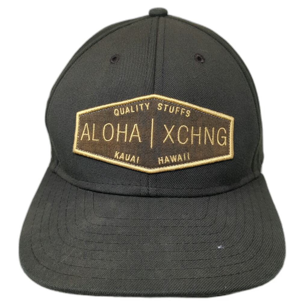 Aloha Exchange Snapback Brown Hat One Size Kauai Hawaii Quality Stuffs Patch